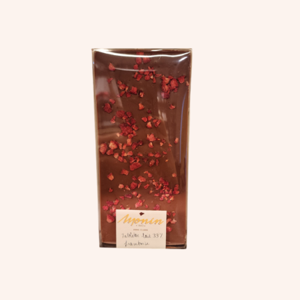 Tablette chocolat au lait & framboise