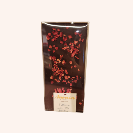 Tablette chocolat noir & framboise